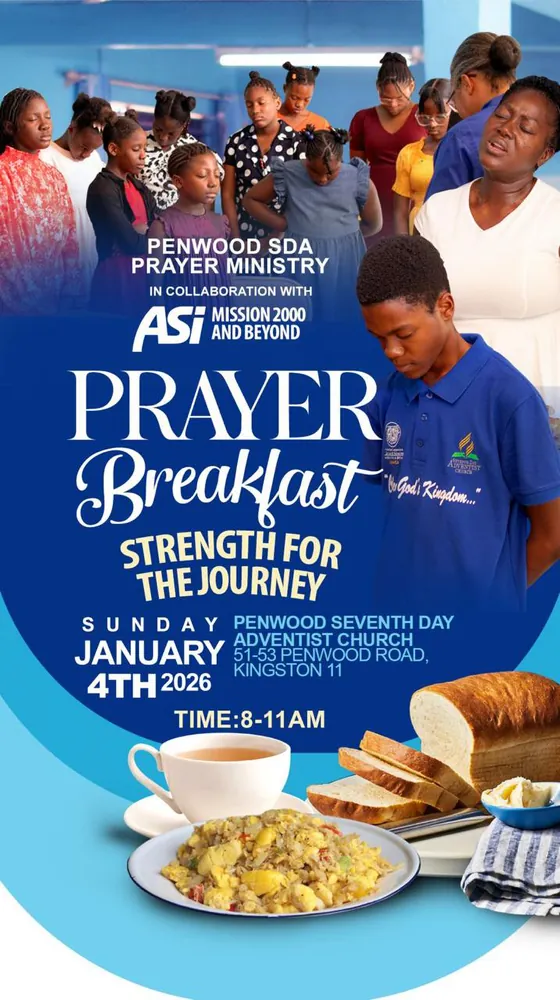 Prayer Breakfast flyer: Strength for the Journey, Sunday, January 4, 2026